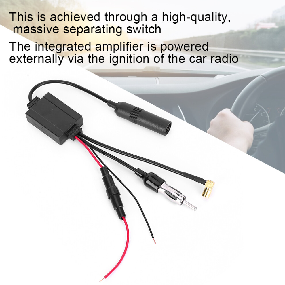 Dab Antenna Splitter Adapter For Digital Radio, 34.5Cm Black 6921362141702