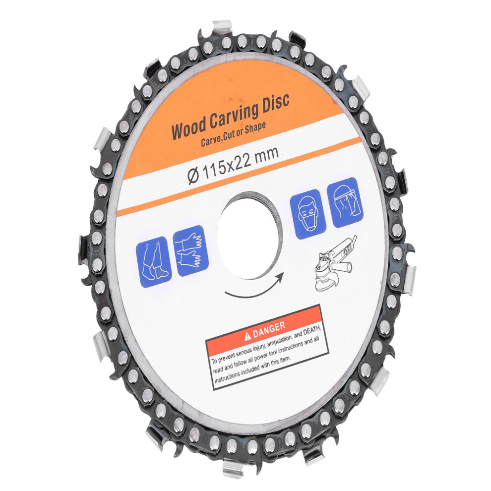 4.5 Inch Chain Saw Disc Woodworking Tool For Carving & Cutting 9371362143355