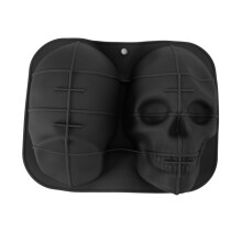 Totenkopf-Backform für Halloween-Leckereien, lebensmittelechte Silikon-Kuchenform mit Antihaftbeschichtung, wiederverwendbare Kuchen- und