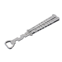 Ferramenta multifuncional, Balisong em aço inoxidável, companheira versátil para o dia a dia e aventuras.