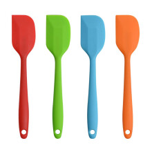 Conjunto de espátulas de cozinha, 4 peças, 25 cm, resistentes ao calor, seguras até 260 C, antiaderentes, construção sem costuras, fáceis de