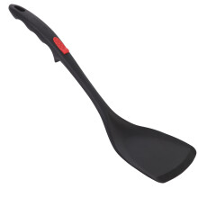 Espátula profissional de silicone resistente ao calor para cozinhar com segurança e sem grudar, cabo com design ergonômico e recurso para