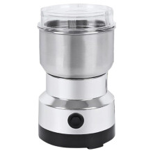 Humaniserad design elektrisk kaffekvarn, rostfria stålblad för torra ingredienser, bärbar kvarn med en knapptryckning, transparent plast