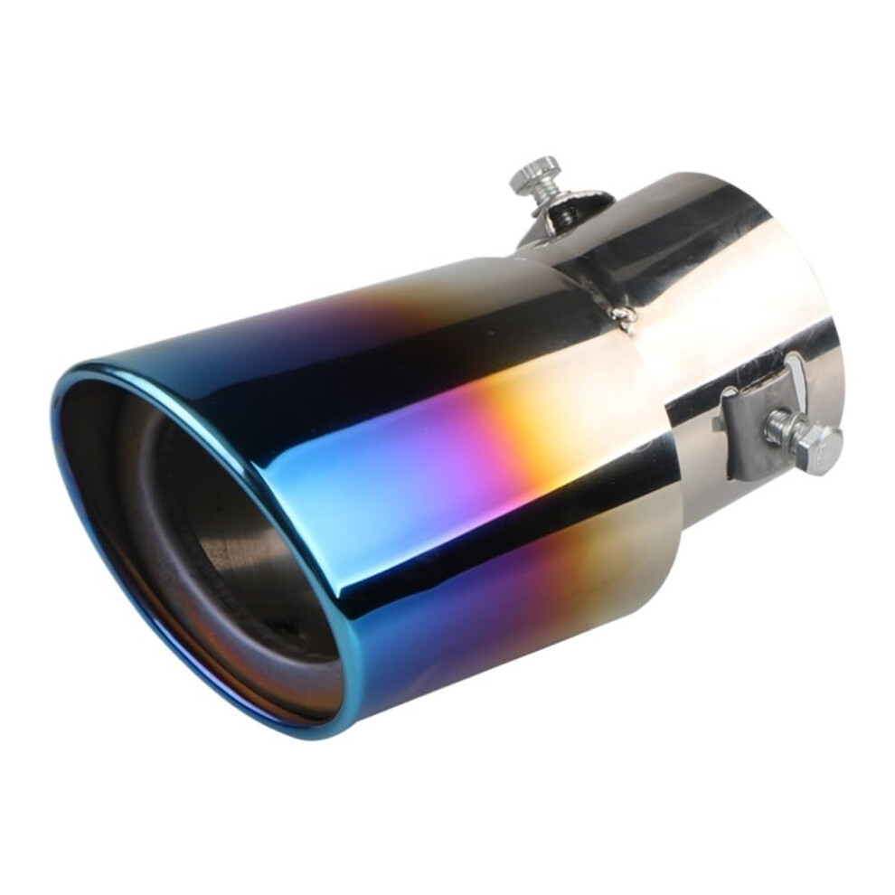 Exhaust Tailpipe Car Exhaust Muffler Tip Single Outlet Stainless Steel Car Tail Rear Exhaust Universal Tail Muffler Tip Pipe Car End Pipes A Bend 9067246766788