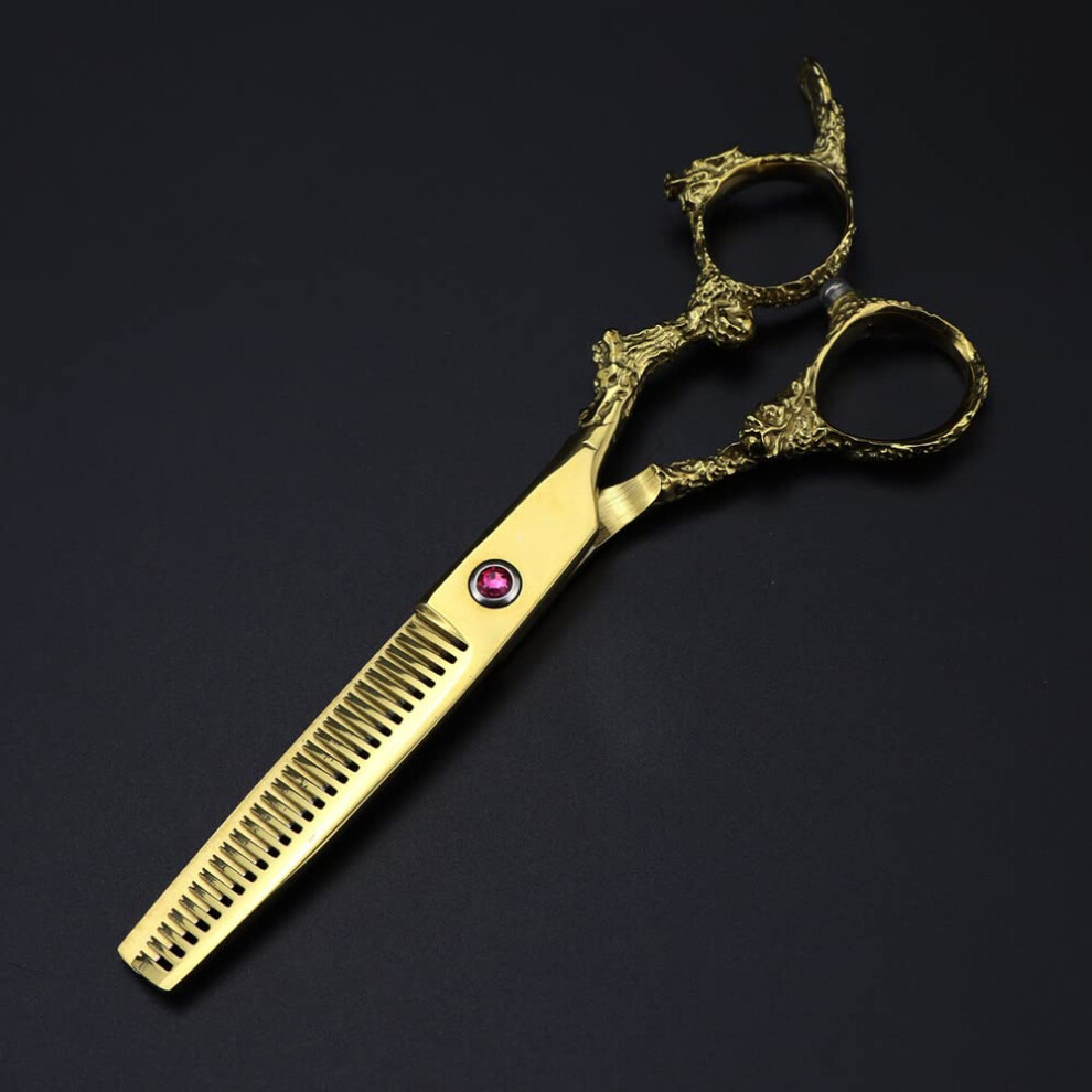 Hair Cutting Scissors, 6inch Professional Steel d Dragon Handle Cut Haircut thinning Barber Cutting Shears Hairdressing Scissors Thinning Scissor