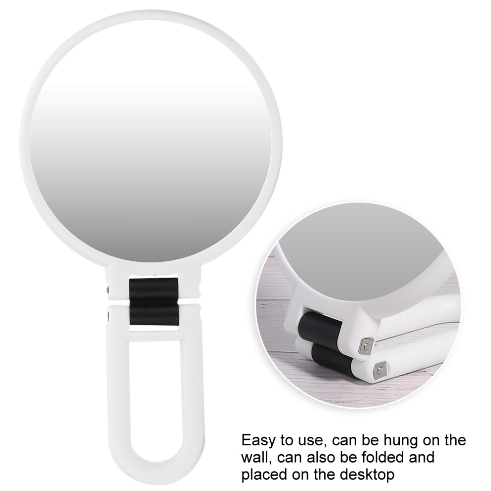 Double Sided Makeup Mirror 5x Magnification Folding Portable for Travel Home