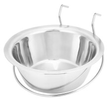 Edelstahlhänge-Futterschale für Haustiere, 16,7 cm, 600 ml für Hunde und Katzen