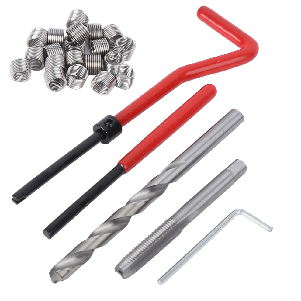 25Pcs M7 Thread Repair Insert Kit With Plastic Box For Machinery 4091362147140