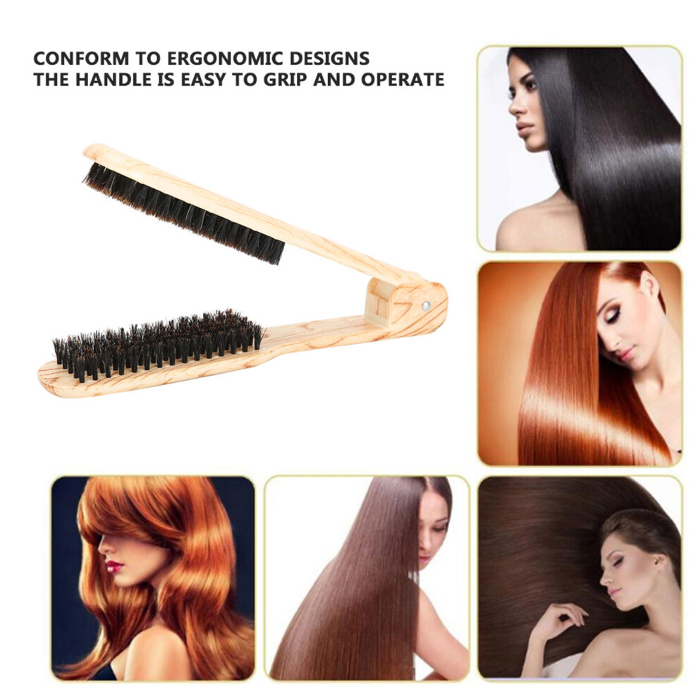 V Shaped Hair Straightening Comb Clamp - Professional Hairdressing Styling Tool