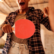 Pure Wood Double Sides Cover Table Tennis Bat Set - Versatile Sport Equipment