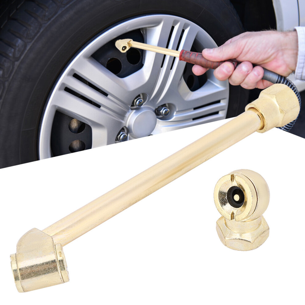 Versatile 1/4 Inch Thread Tire Inflator Nozzle For Vehicles & Bikes 7691362150330