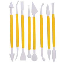 46 Stück langlebiges Kunststoff-Töpferdruck-Stanzset für DIY-Handwerksprojekte