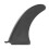 9 inch PVC Watershed Fin Accessory for Surfboard Tail Rudder Split Design Black 9
