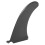 9 inch PVC Watershed Fin Accessory for Surfboard Tail Rudder Split Design Black 2