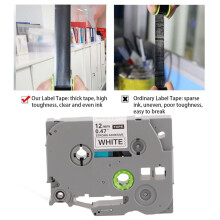 12mm (0.5in) Strong Adhesive Laminated Label Tape TZ231 for Labeling Projects