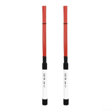 Premium Cajon Drum Brushes Featuring Nylon Rods, Excellent Choice for Music Lovers (Red)