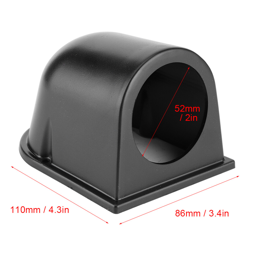 Universal 52Mm/2In Car Gauge Mount Holder Pod For Dashboard Install Black 4901362153686