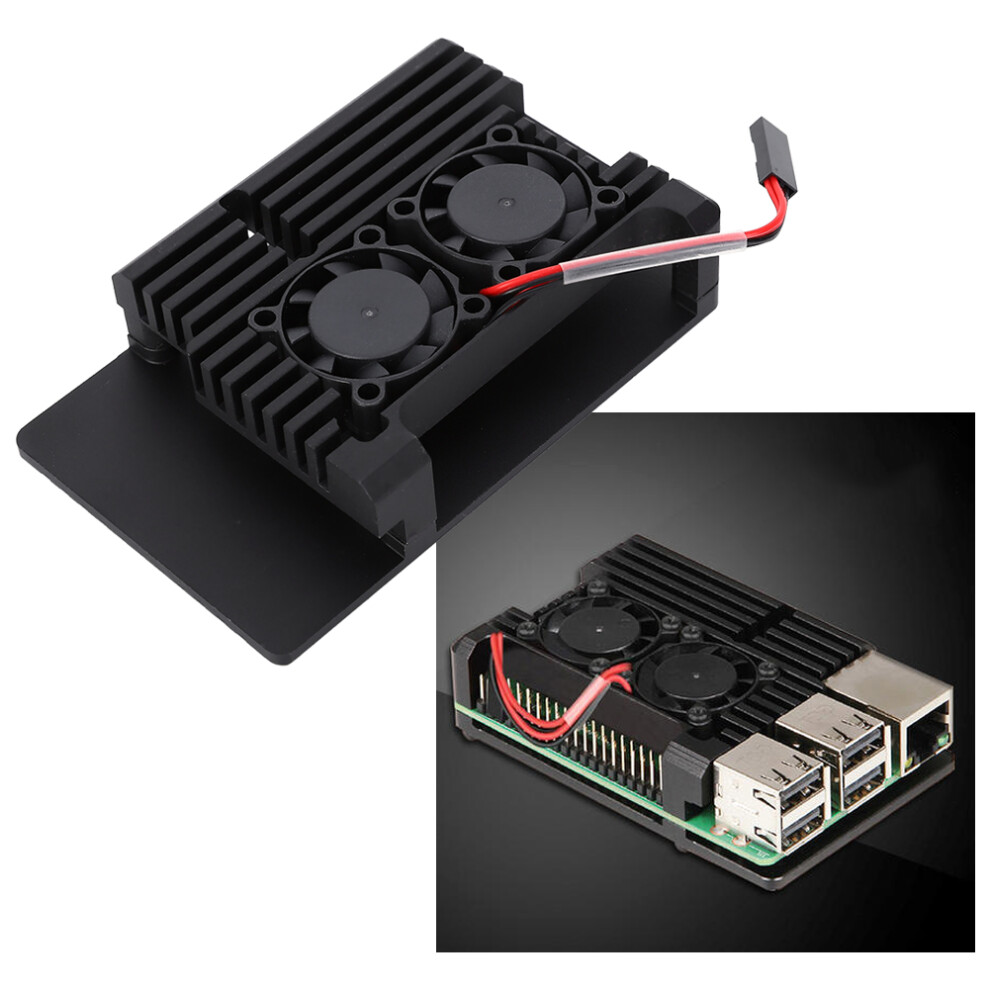 Enhanced Heat Dissipation Aluminum Case With Fans For Raspberry Pi 3 4601362153517