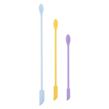 Espátula de maquiagem para uso cosmético e na cozinha, conjunto de mini espátulas com características seguras e higiênicas, espátula de beleza