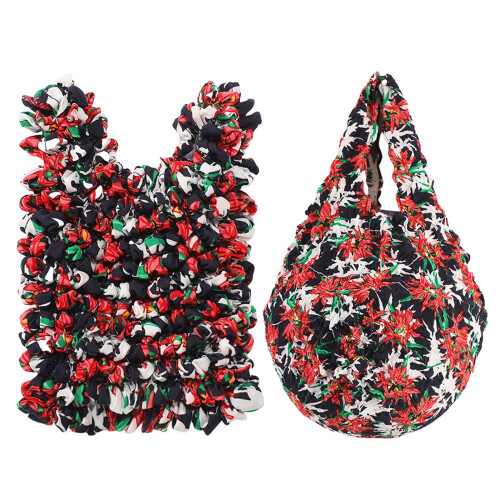 Stretch Charm bag, pleated bag, multi-purpose bubble bag-Green