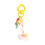 Fashionable Star Beaded Keyring Cloud Design Bag-White clouds 1