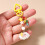 Fashionable Star Beaded Keyring Cloud Design Bag-White clouds 5