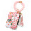 Women's Boho Beaded Wallet with Flower Pattern, Women Boho-Pink 1