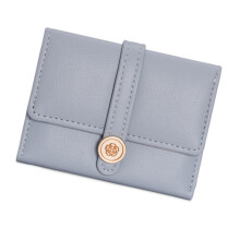 Fashionable Women's Trifold Wallet Purse With Organized-Blue