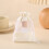 8PCS Reusable Linen Storage Pouch 10x14cm Breathable Drawstring 5