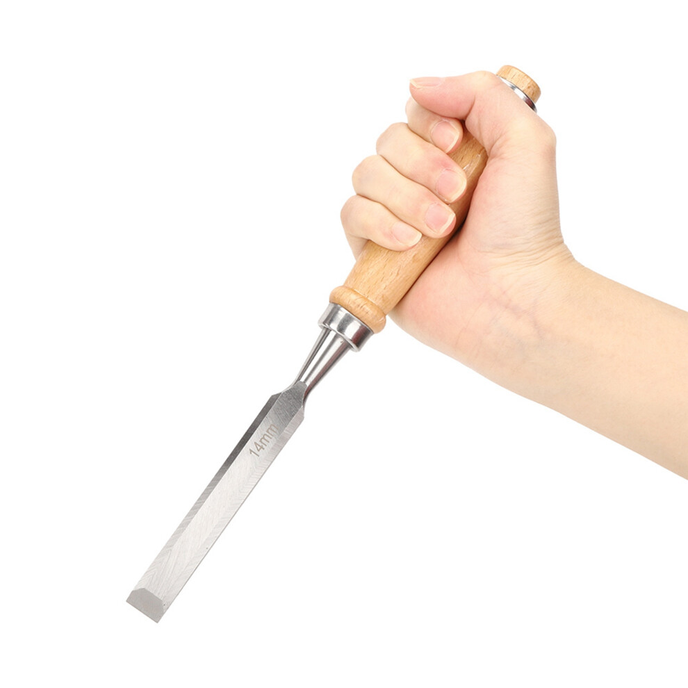 Carpenter Chisel With 14Mm Steel File | Wooden Handle, Chrome Vanadium Alloy 4901362154560