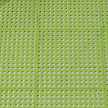 10 Stück Grüne Kunststoff-Saugknopf-Mosaik-Badmatten 30x30cm, Rutschfest