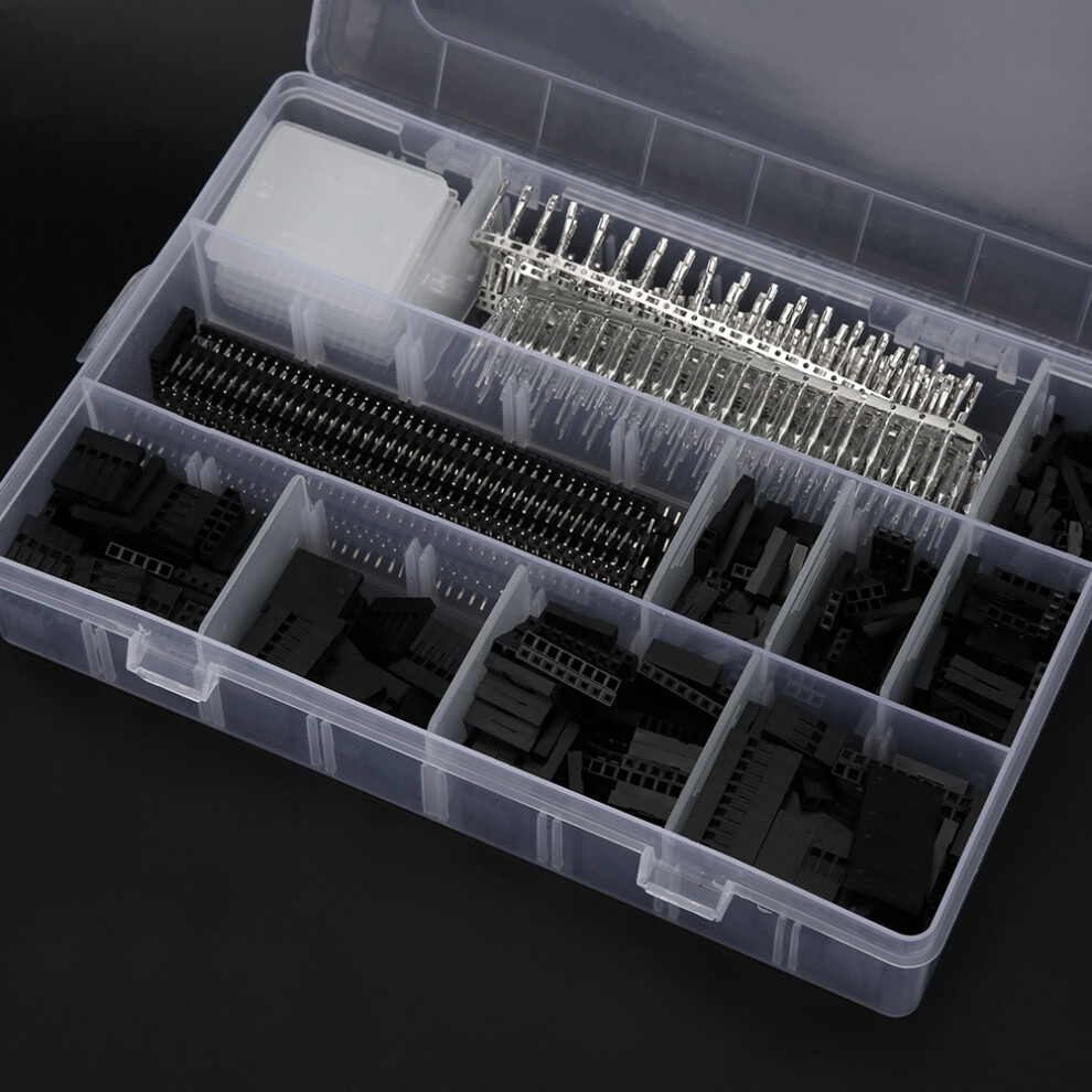1450Pcs 2.54Mm Electronic Male Female Connector Kit For Pcb Industrial Use 9351362155534