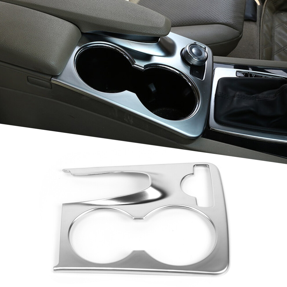 Chrome Abs Water Cup Holder Frame Cover For Mercedes Glk X204 2008-2015 3181362155779