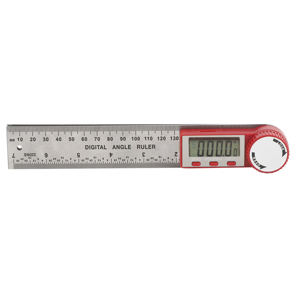 Lcd Display 360 Degree Protractor - 200Mm Stainless Steel Ruler 7901362156592