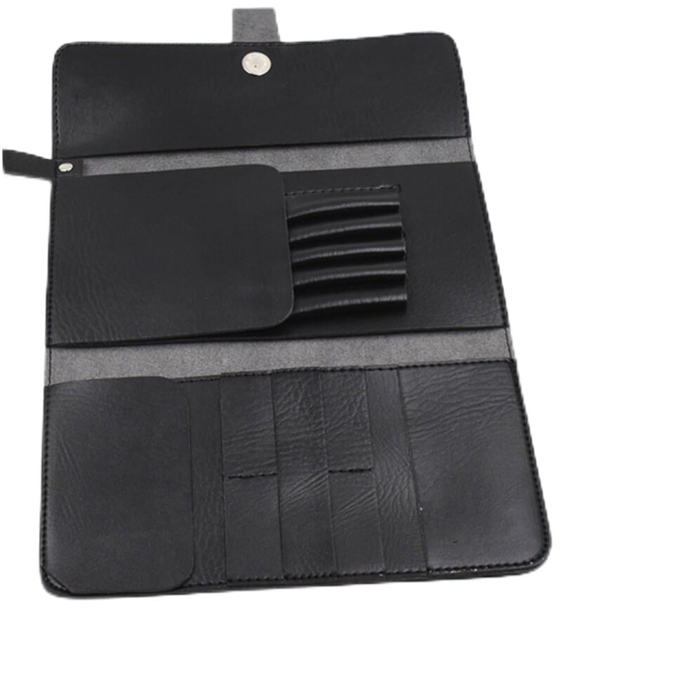 Unisex Black Professional Hair Scissors Holder Pouch Multifunction Barber Shears Organizer For Salon Tools