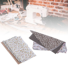 Cotton Quilting Fabric Coffee 25x25cm Printing for Sewing & DIY Accessories