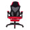 Living And Home Ergonomic High Back Gaming Chair with Footrest, Black+Red 2