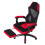 Living And Home Ergonomic High Back Gaming Chair with Footrest, Black+Red 3
