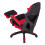 Living And Home Ergonomic High Back Gaming Chair with Footrest, Black+Red 4