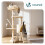 VOUNOT Cat Tree with Scratching Posts Multi - Level Cat Activity 112cm Beige 2