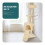 VOUNOT Cat Tree with Scratching Posts Multi - Level Cat Activity 112cm Beige 4