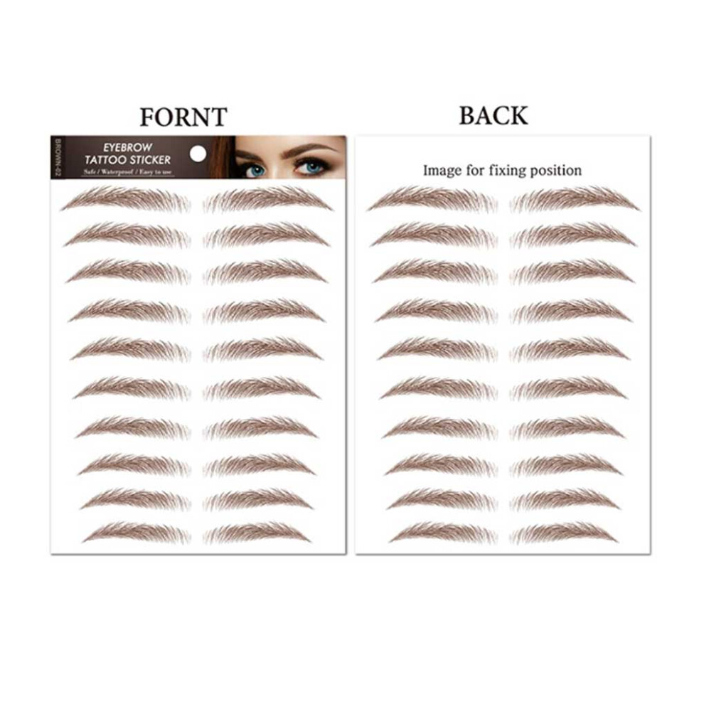 10 Pairs Woman Authentic Eyebrow Waterproof Hair-like False Eyebrows-image-OPC-PMZW7YX-NEW