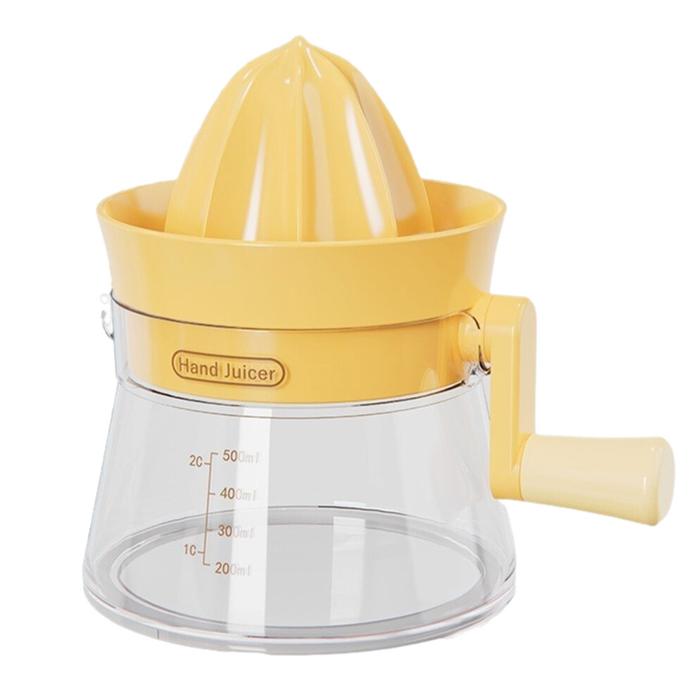 (Yellow) Orange Squeezer Manual For Effortless Fruit Juice Extraction Lemons-image-OPC-PMZW9KK-NEW