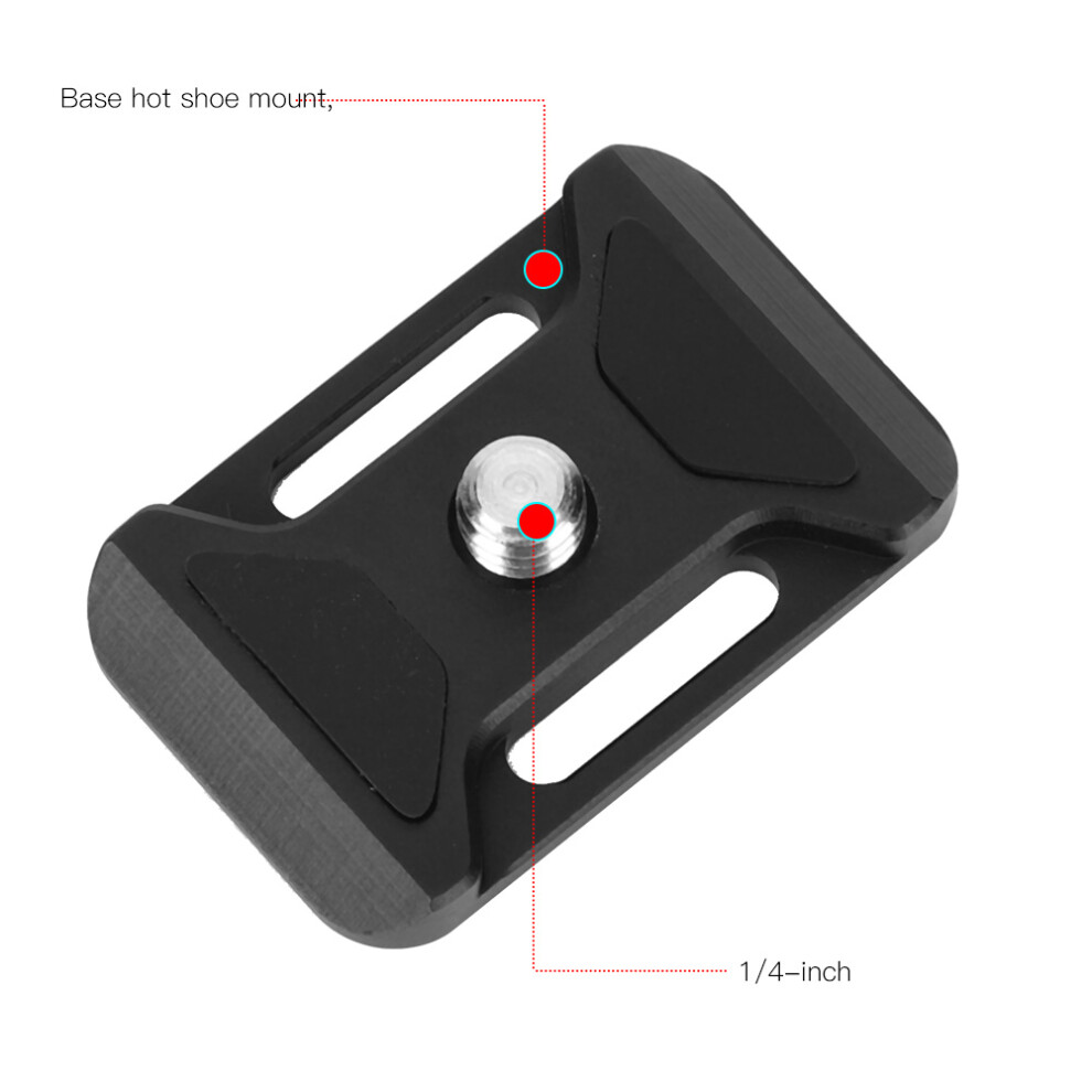 Aluminium Alloy Quick Release Plate For Cameras, Lanyard, Black 7621362161487