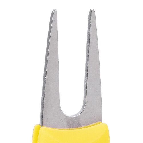 Golf Practice Essential: Yellow Folding Ball Fork & Repair Tool 2