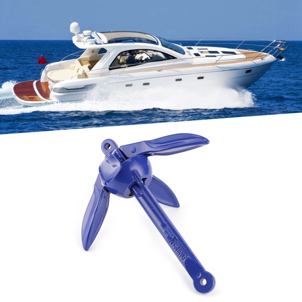 Aluminum Alloy Folding Boat Anchor 4 Tine For Kayak Canoe Sailboat Marine Use 7901362161541
