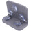 Κομψό καλάθι αποστράγγισης κουζίνας, ορθογώνια κρεμαστή σχάρα αποστράγγισης με 8