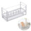 Compact Space-Saving Sink Caddy, Ergonomic Divider Dish Organizer with Ventilated Structure, Quick Drying to Prevent Mold, Perfect for Small Kitchens 6