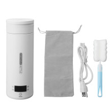 Mini cestovná elektrická kanvica 500 ml, prenosný ohrievač vody s rýchlym ohrevom a vložkou z nehrdzavejúcej ocele potravinárskej kvality,