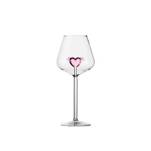 Champagnerkelch, einzigartiges Design, romantisches herzförmiges Weinglas, kreativer Weinkelch aus Glas mit vielseitiger Verwendungsmöglichkeit
